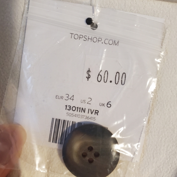 Topshop white top new - Picture 4 of 5